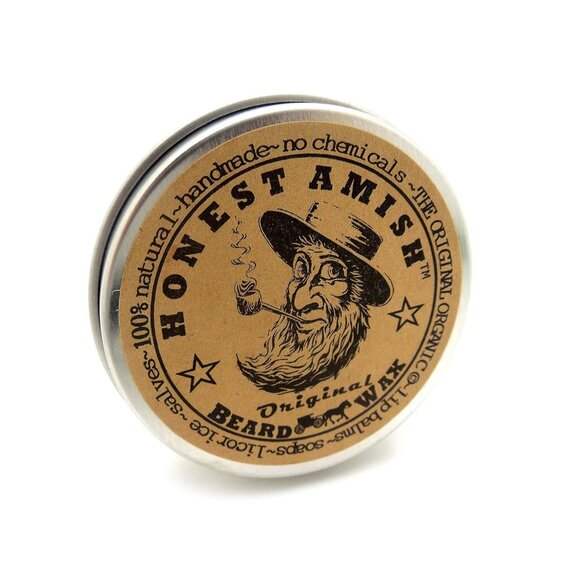 Honest Amish Original Beard Wax - All Natural and Organic- 2 ounce - Picture 2 of 4
